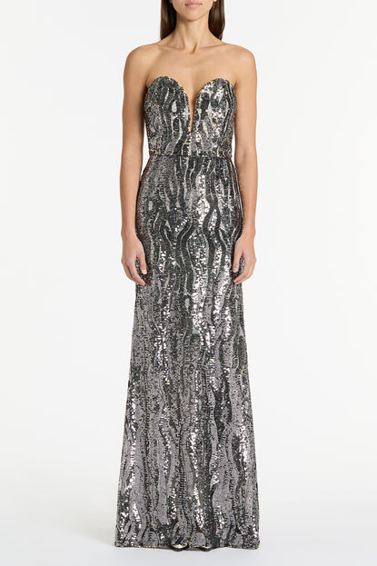 Gunmetal sequin dress hotsell