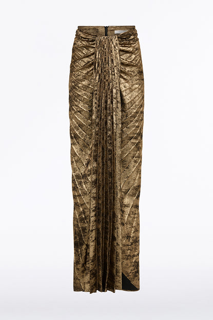 Metallic drape skirt hotsell