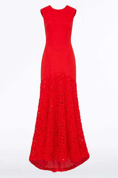 RED NASTRO GOWN Carla Zampatti