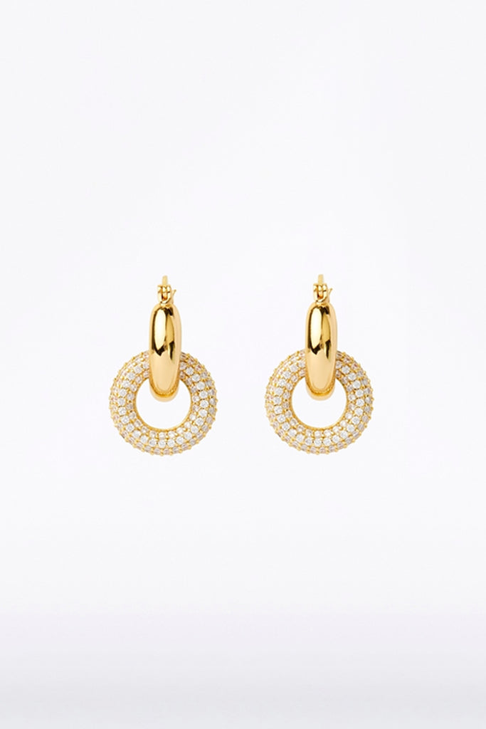 PAVE LINKS EARRING SMALL – Carla Zampatti