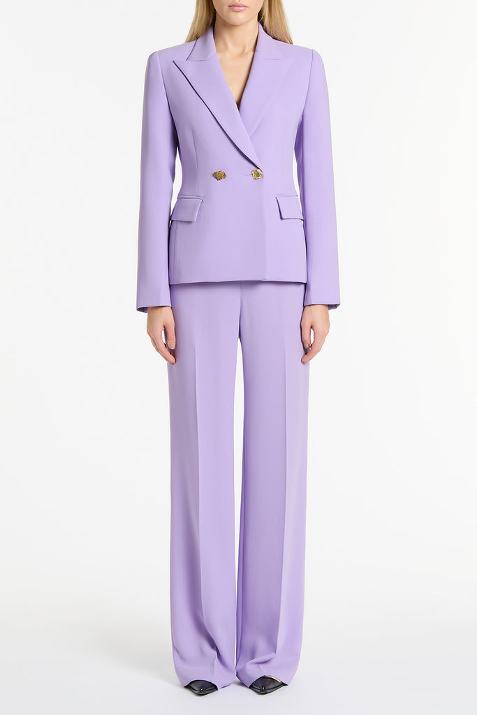 LILAC CREPE FLORENCE JACKET – Carla Zampatti