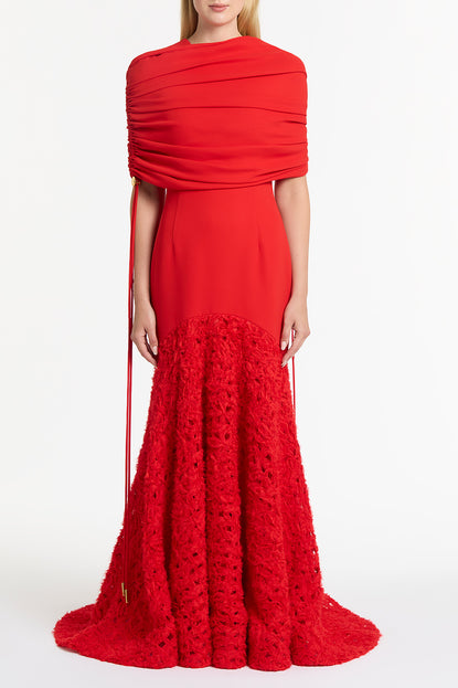 RED NASTRO GOWN Carla Zampatti