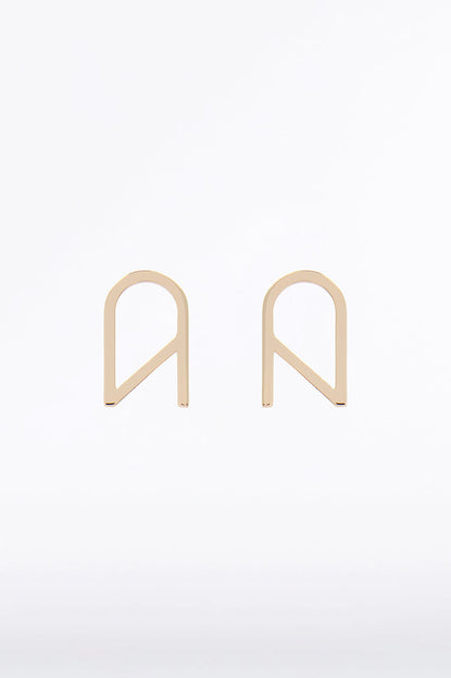 LOGO HOOP EARRINGS – Au + Ag