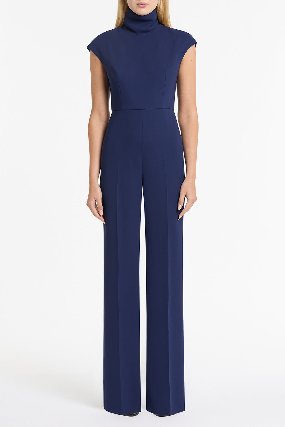 SAPPHIRE CREPE POLO JUMPSUIT Carla Zampatti