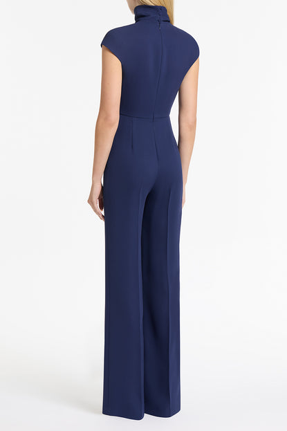 SAPPHIRE CREPE POLO JUMPSUIT Carla Zampatti