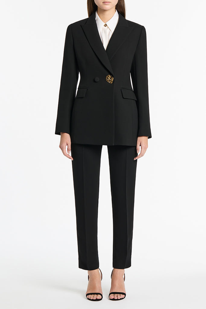 BLACK CREPE FLORENCE BLAZER – Carla Zampatti