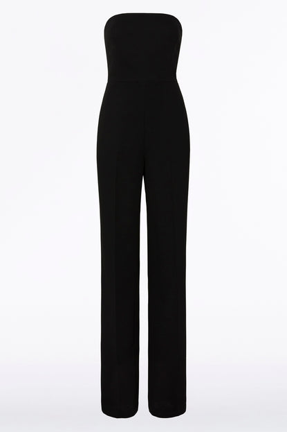 BLACK CREPE STRAPLESS JUMPSUIT Carla Zampatti