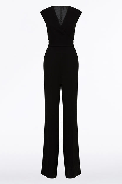 BLACK CREPE CLASSIC JUMPSUIT Carla Zampatti