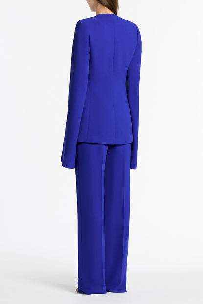 VIOLET CREPE WIDE WAISTED PANT – Carla Zampatti